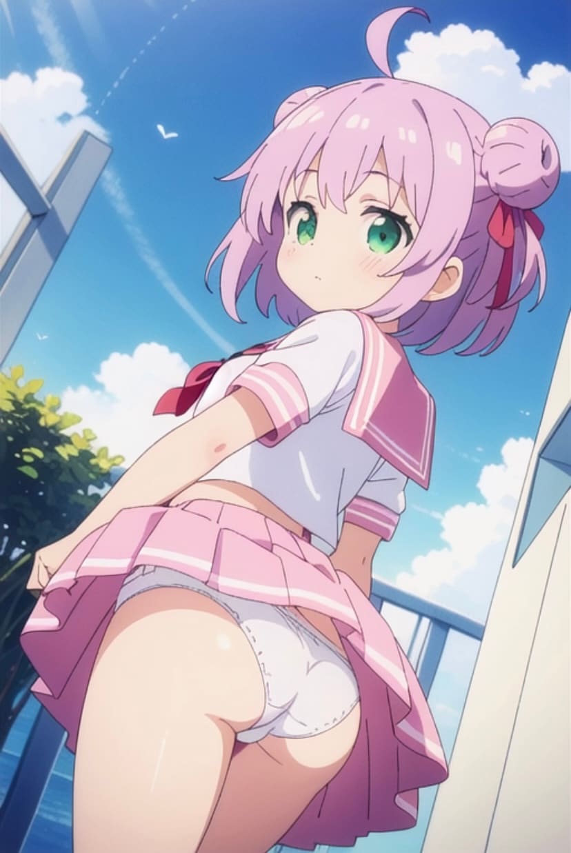 ピンクのスカート4☆