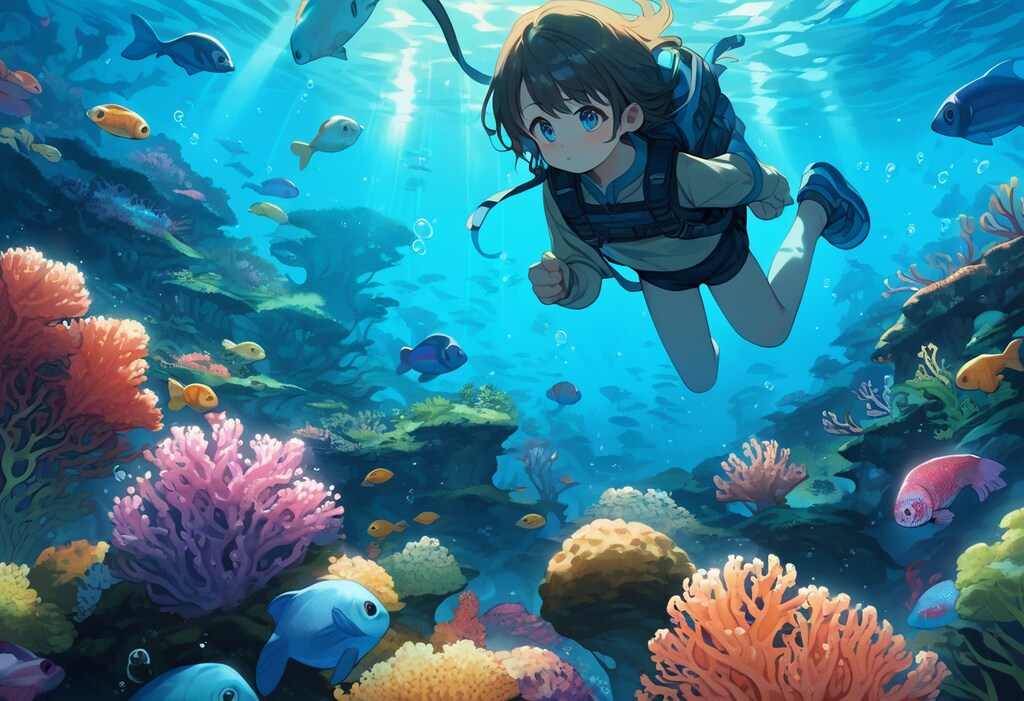 ここはちちぷいの森と呼ばれる世界有数のサンゴの海域