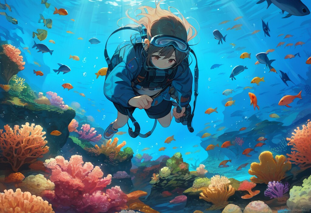 ここはちちぷいの森と呼ばれる世界有数のサンゴの海域