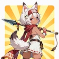 狼耳民族のドクロアクセサリー 6枚目