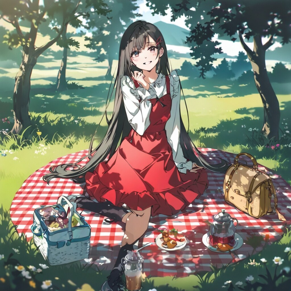 ピクニック日和 | の人気AIイラスト・グラビア