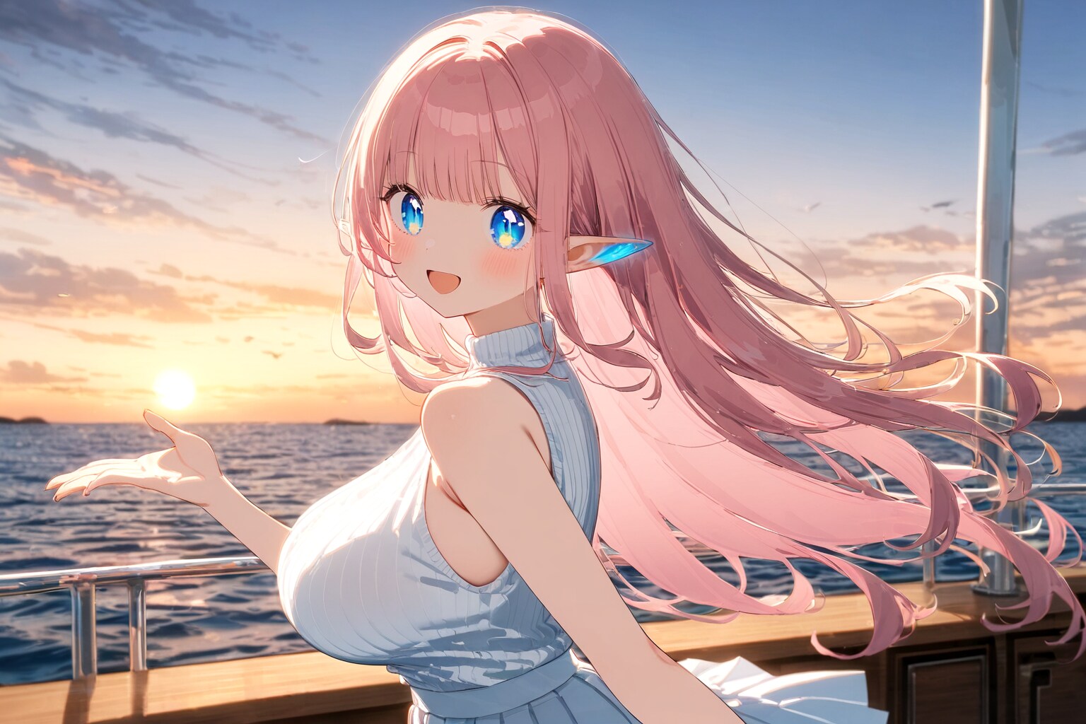 見て、綺麗！