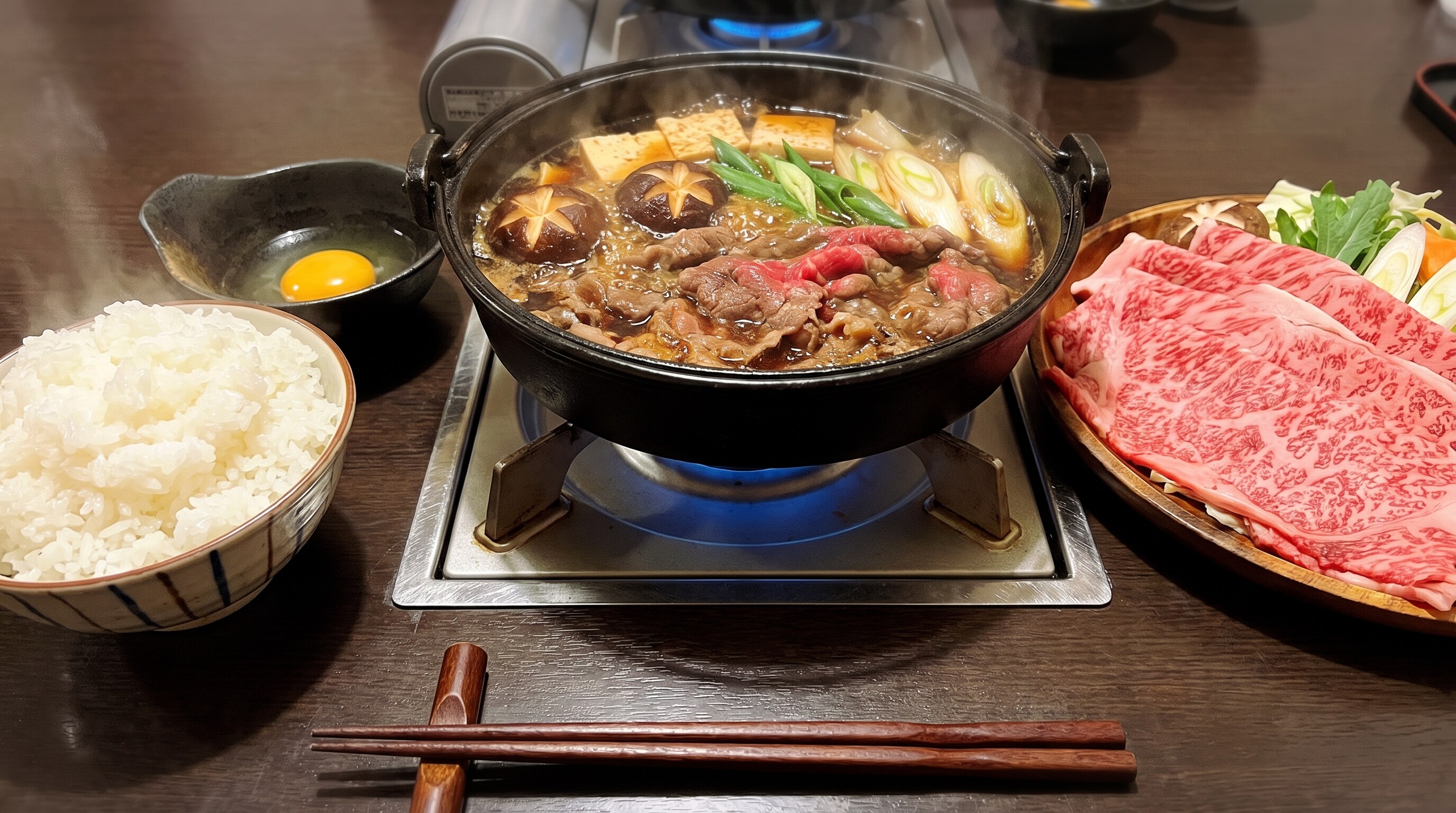 摩訶不思議食堂の和牛すき焼き | の人気AIイラスト・グラビア