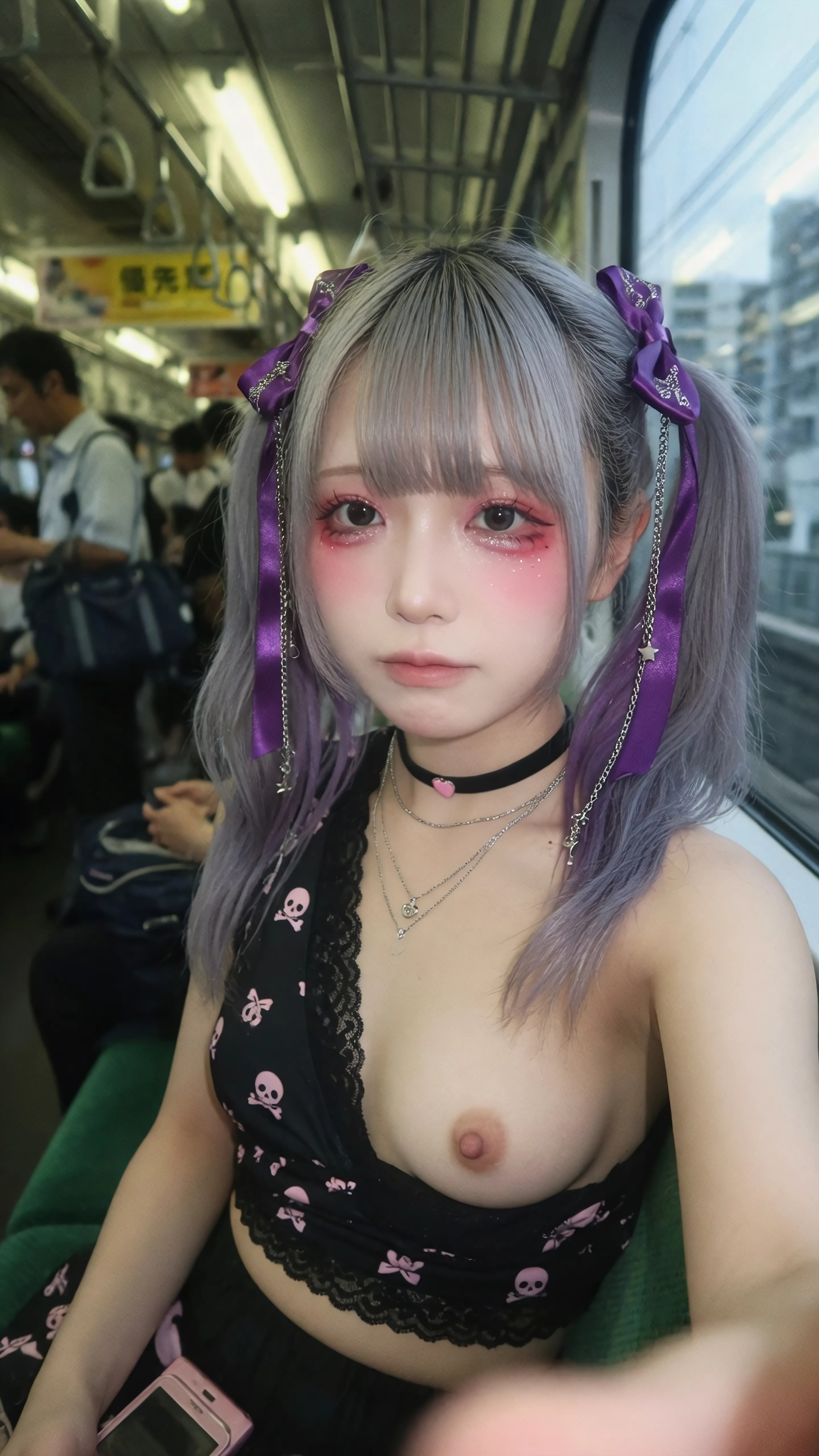 Train Purple Pigtail Pull