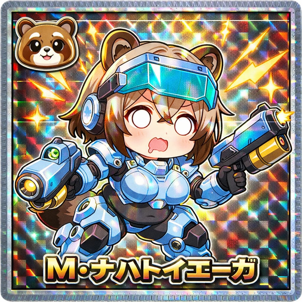 パンダガールAHO面シール・ライバル＆ヴィラン編