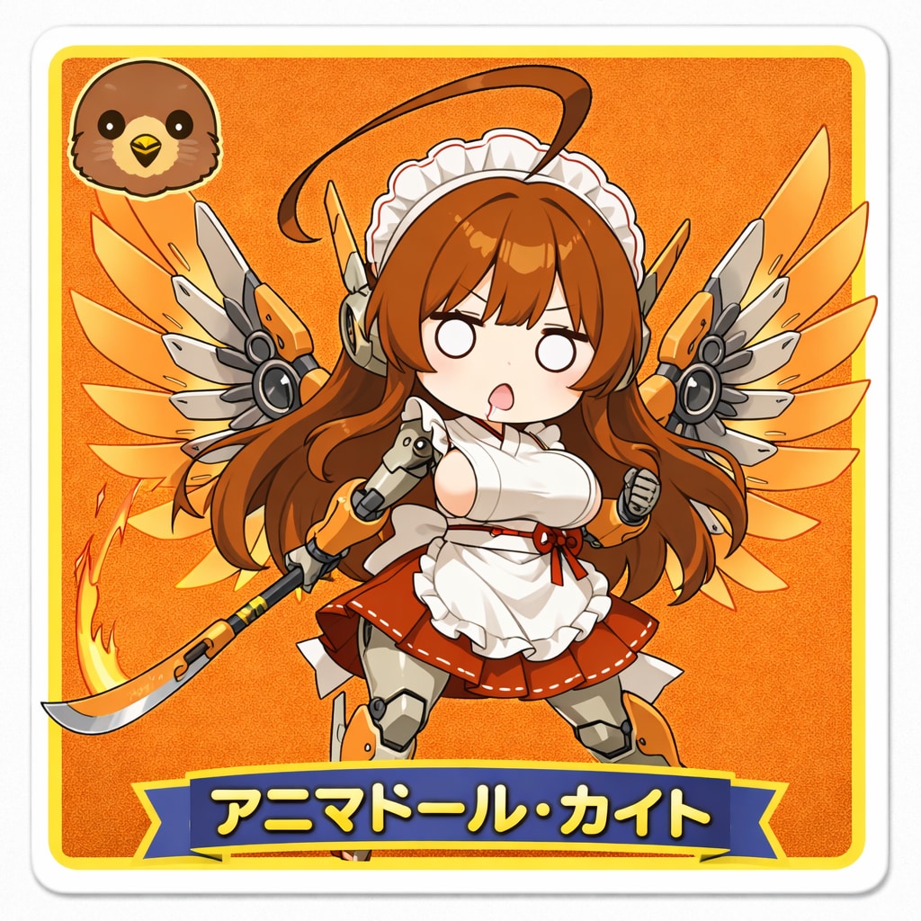 パンダガールAHO面シール・ライバル＆ヴィラン編