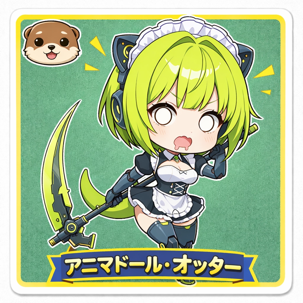 パンダガールAHO面シール・ライバル＆ヴィラン編