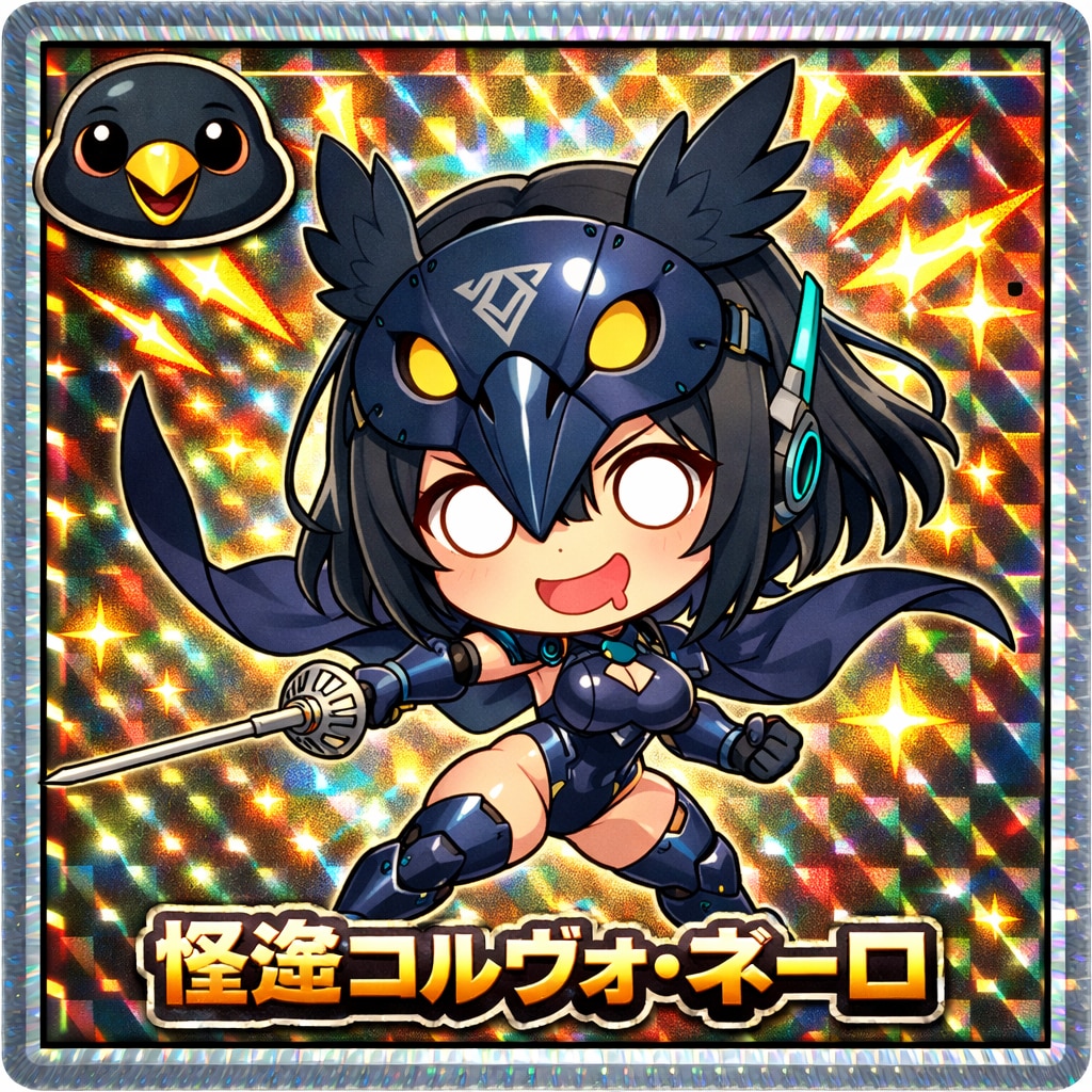 パンダガールAHO面シール・ライバル＆ヴィラン編