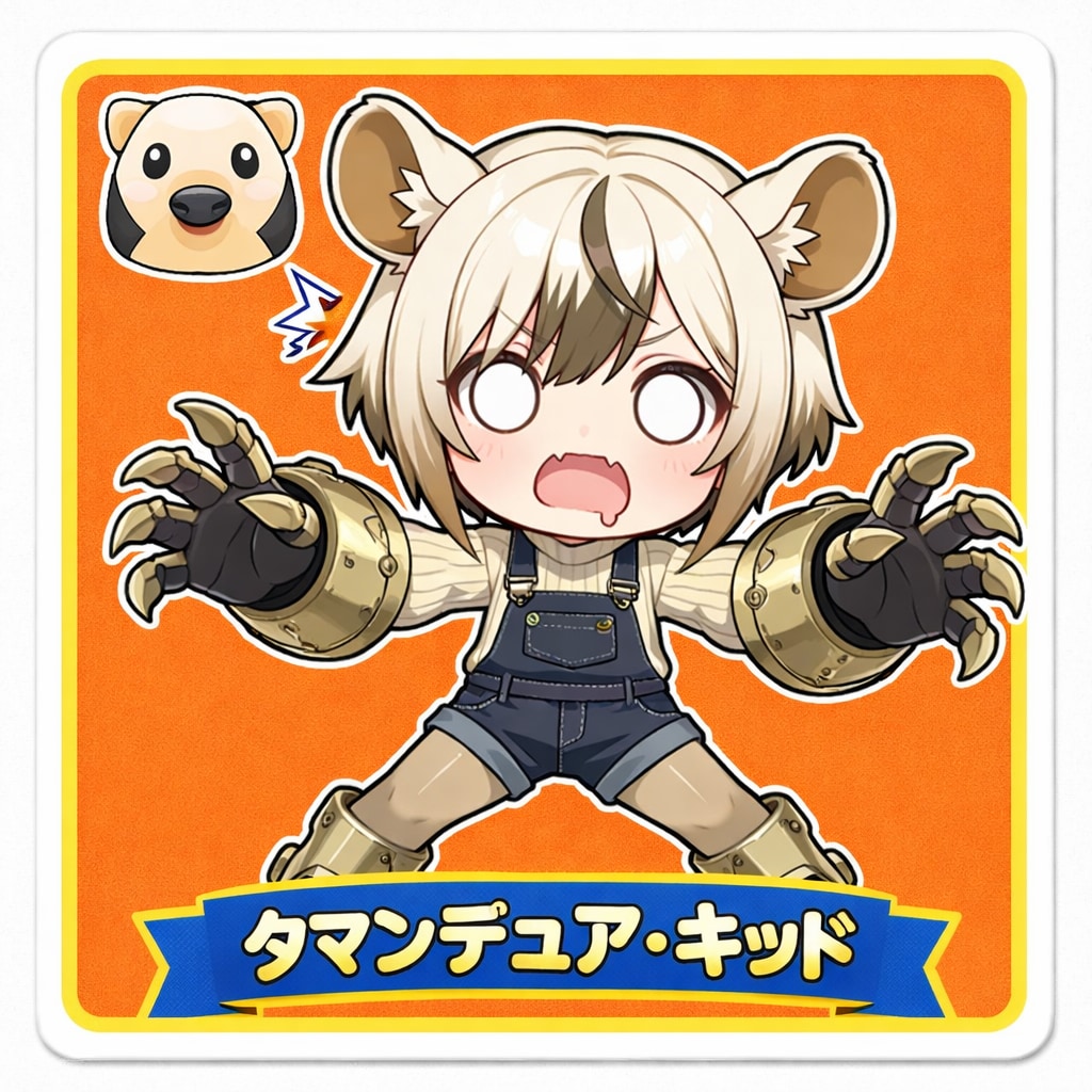 パンダガールAHO面シール・ライバル＆ヴィラン編