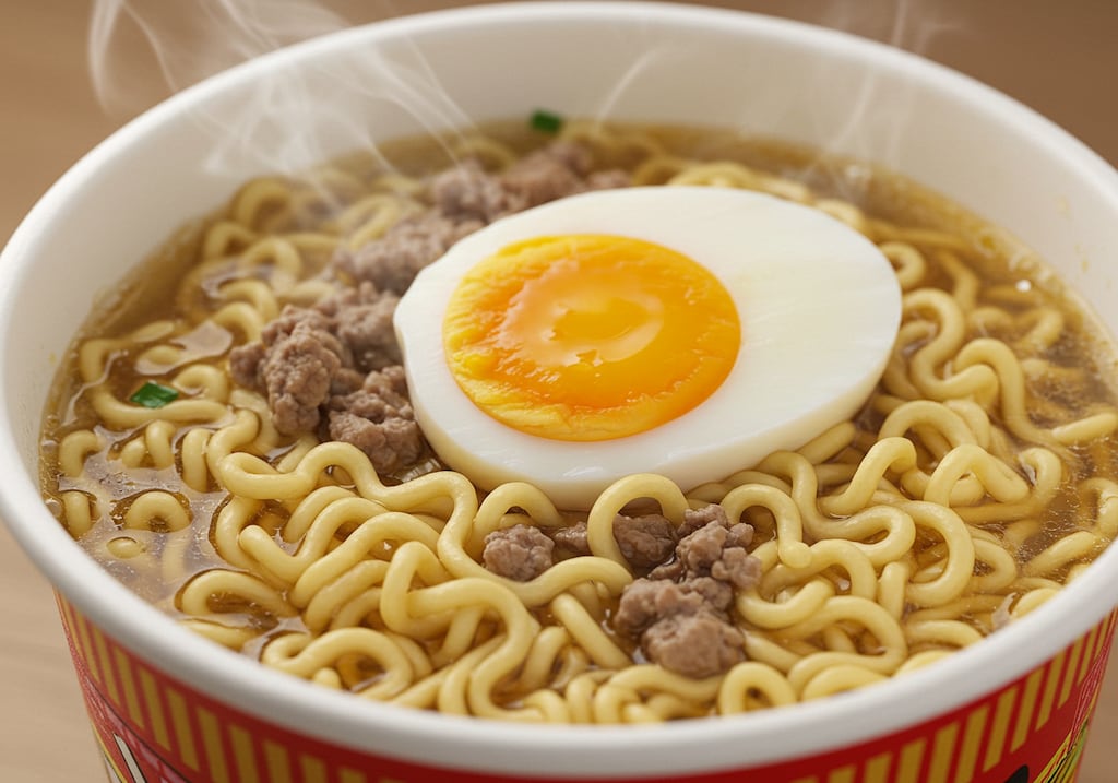 御夜食の深夜のこっそりカップラーメン