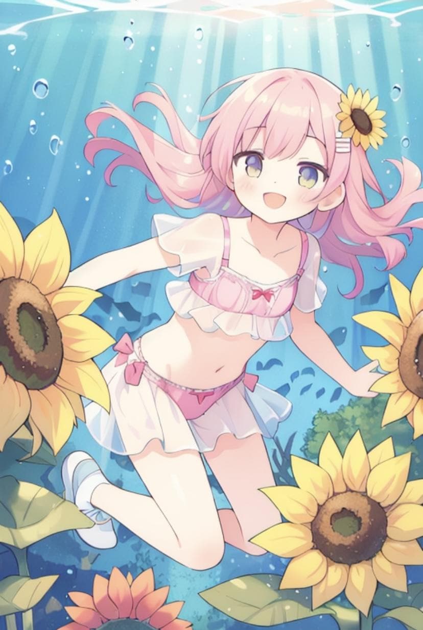 水中ひまわり26☆