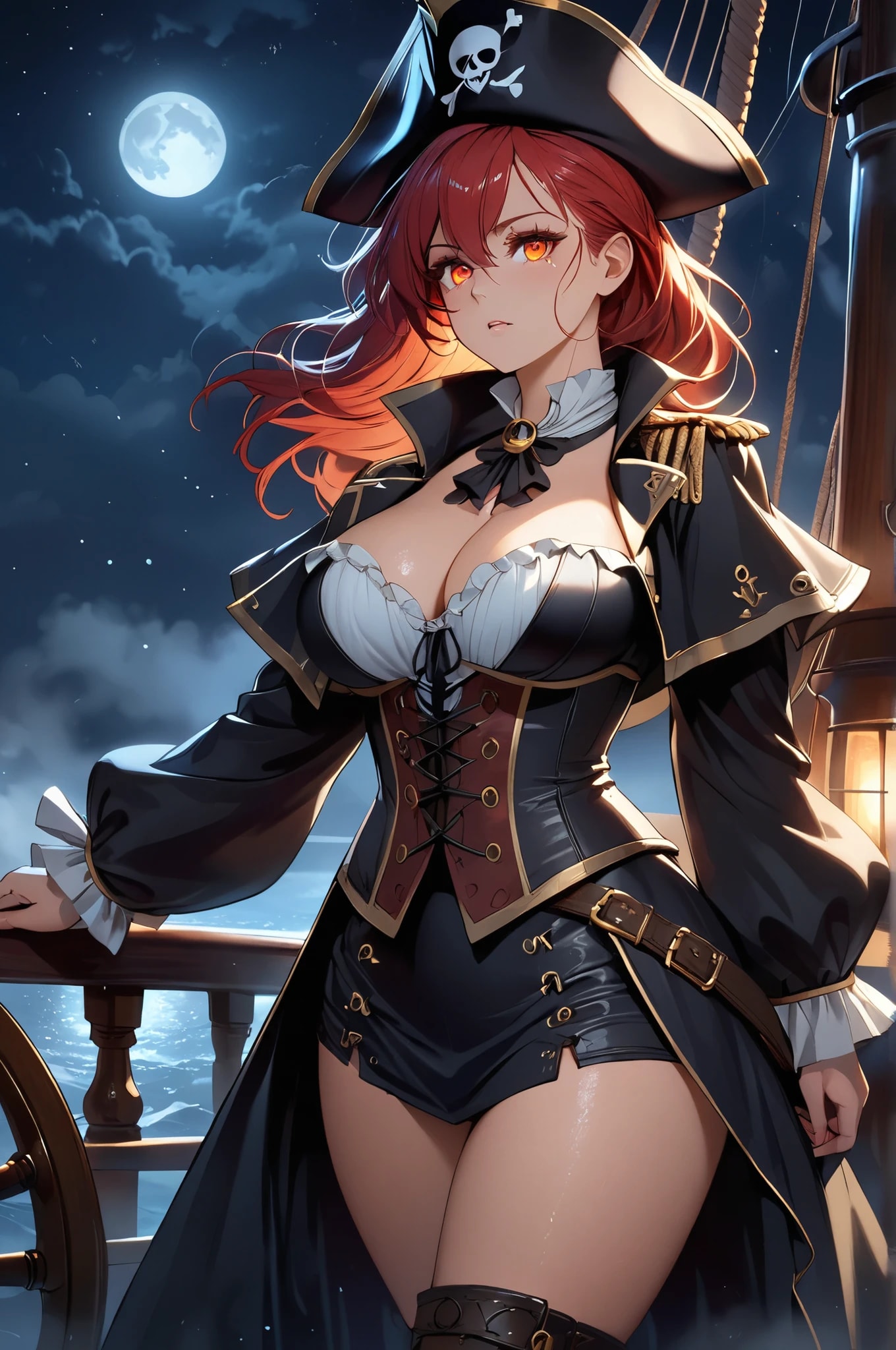 凛々しき女船長 | の人気AIイラスト・グラビア