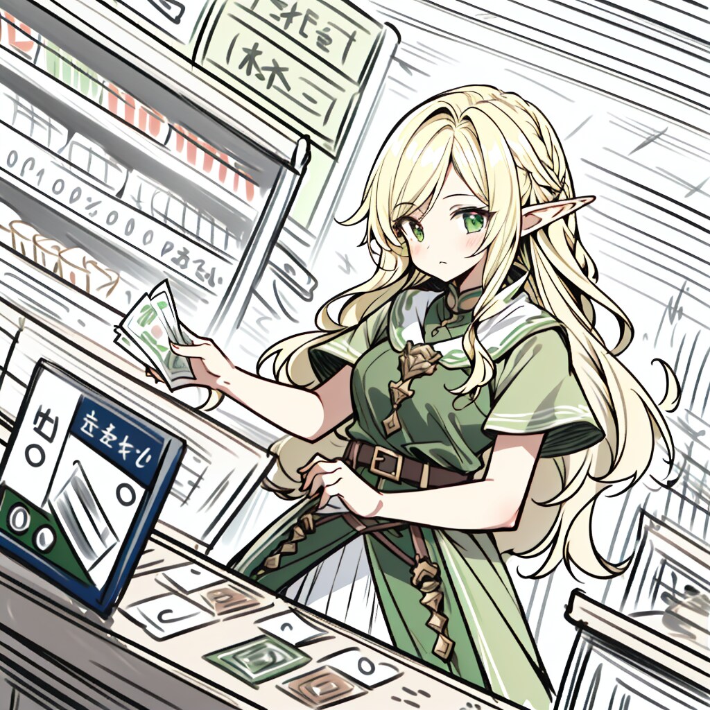 透明無垢なエルフさん