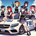 ラブライブキャラとメルセデスベンツFBIパトロールカーのドリ車 3枚目