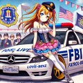ラブライブキャラとメルセデスベンツFBIパトロールカーのドリ車 4枚目