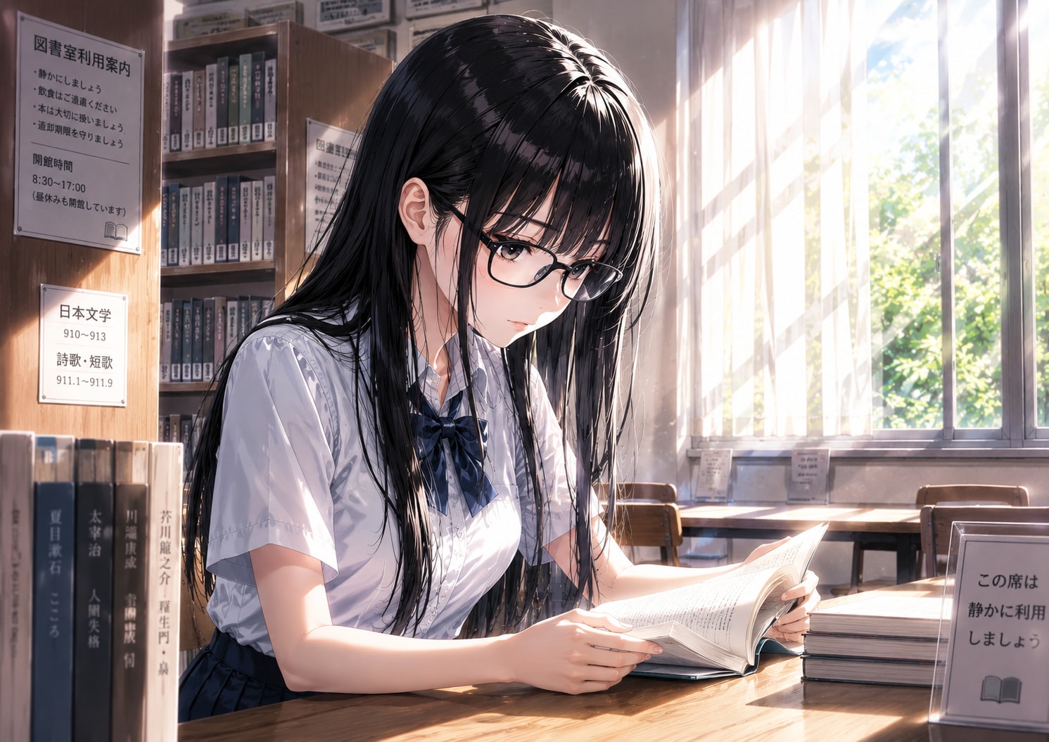 図書室にいつもいる子