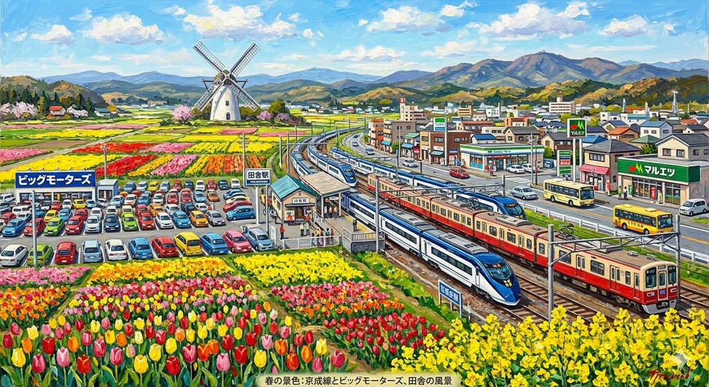 春の田舎風景