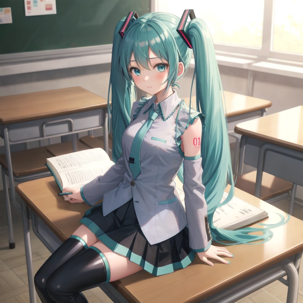 学校のミクさん | の人気AIイラスト・グラビア