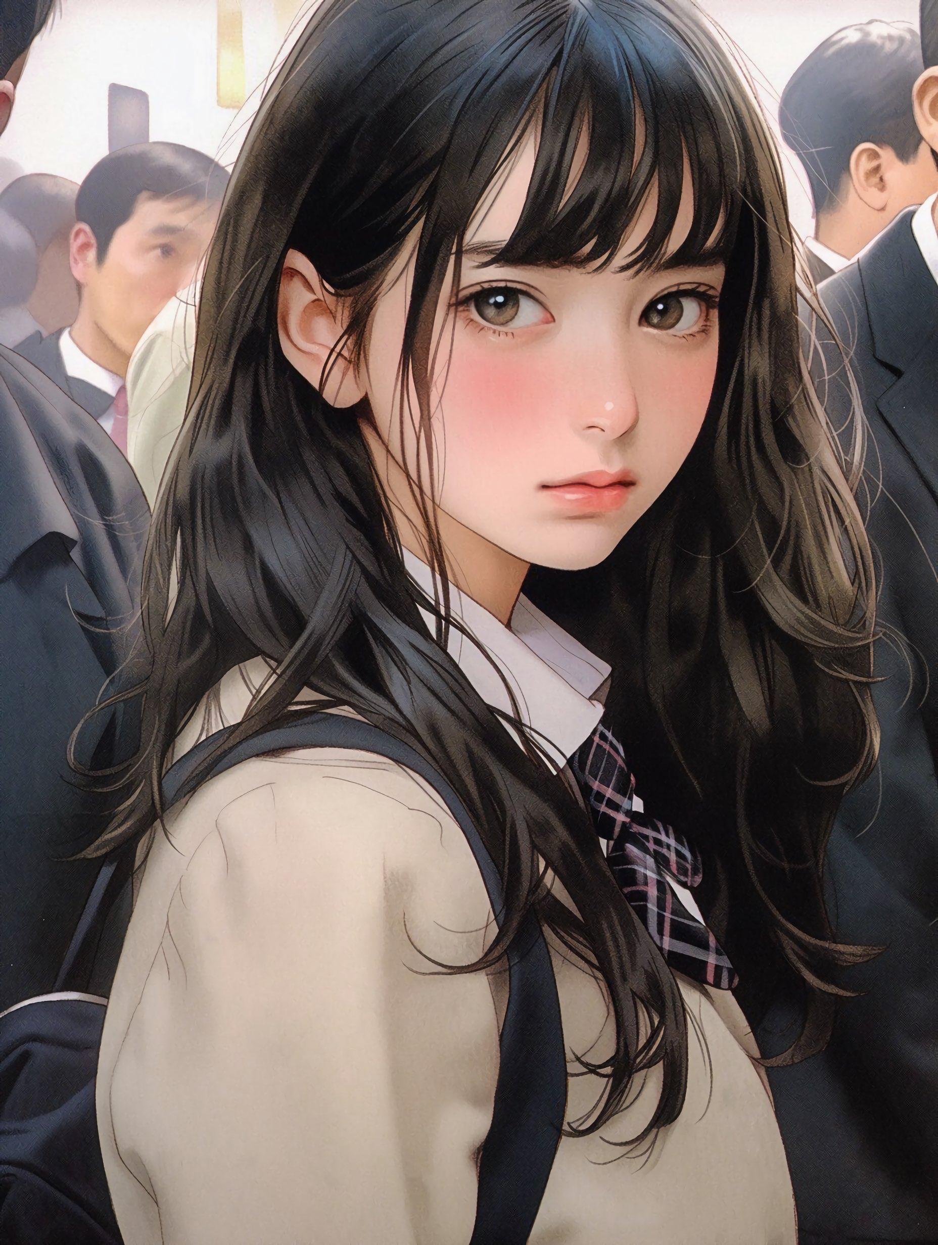 通学時間の一瞬だけ駅で会える子