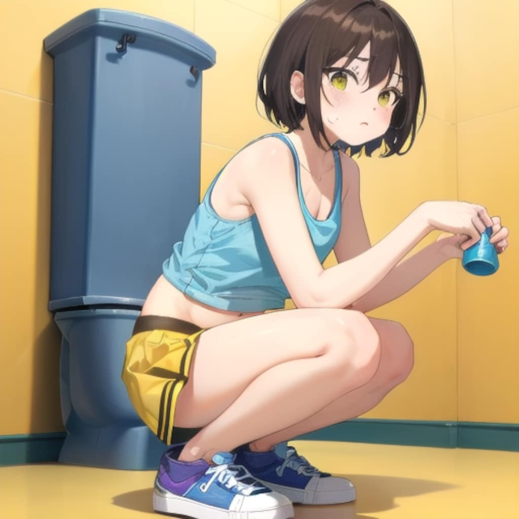 トイレを間違えた　かわいい女の子