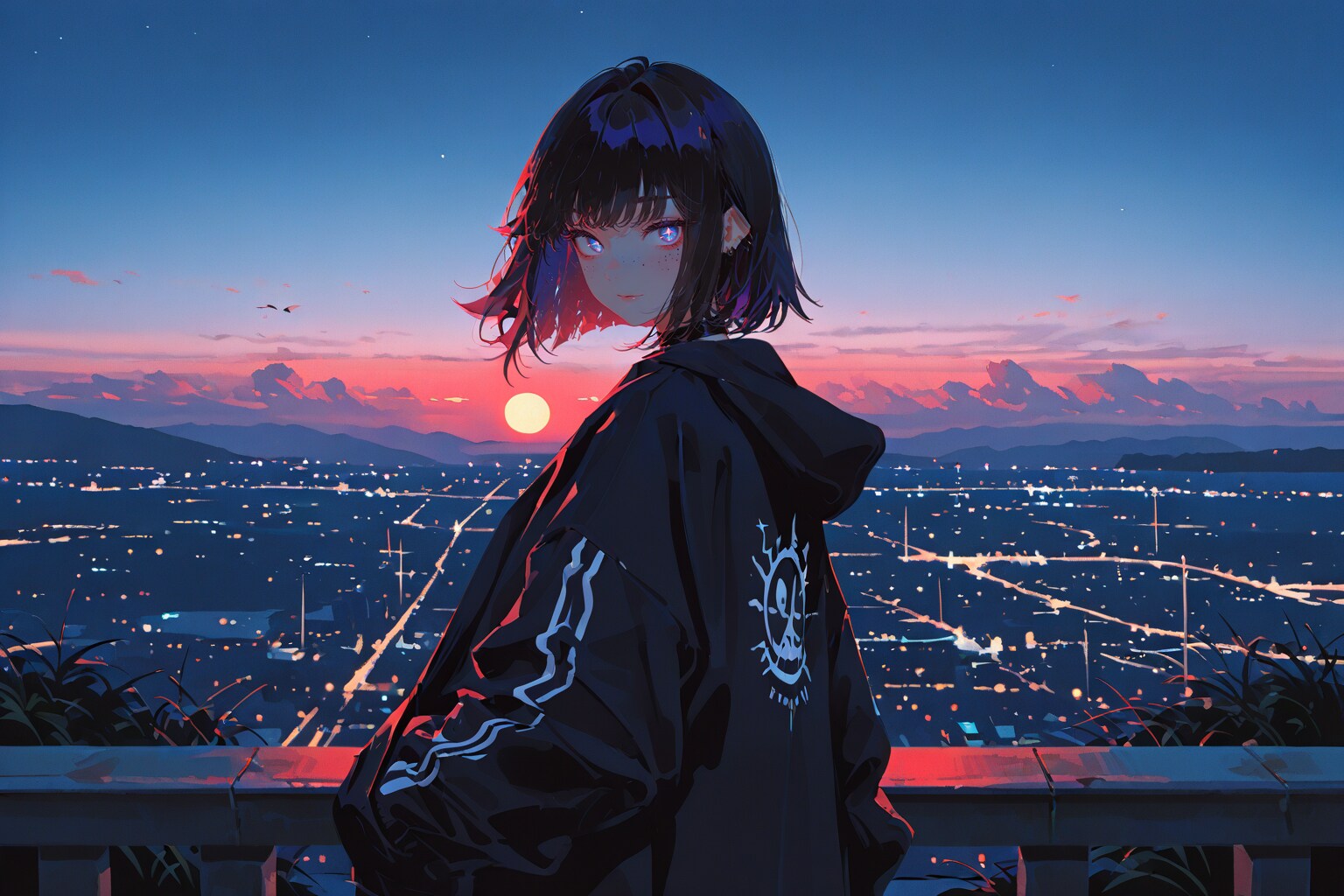夜が明けたぞ