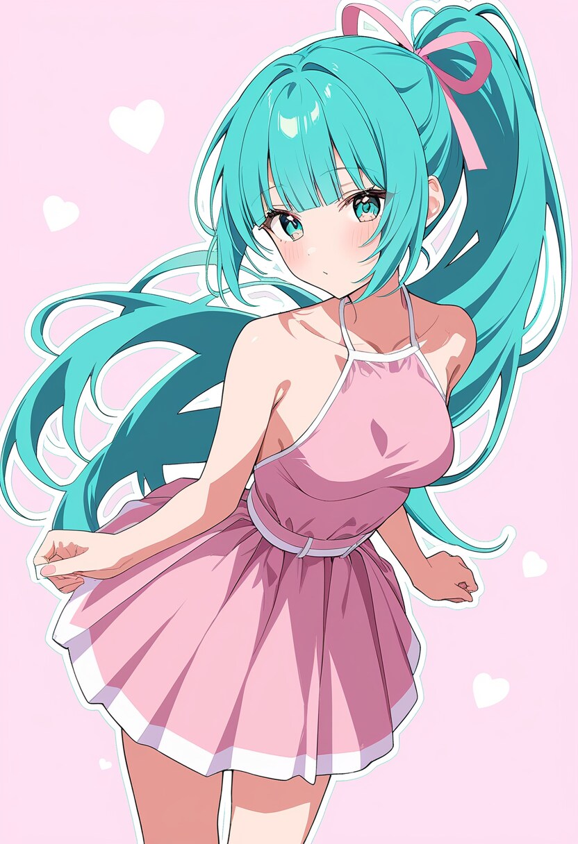 背中開きワンピース