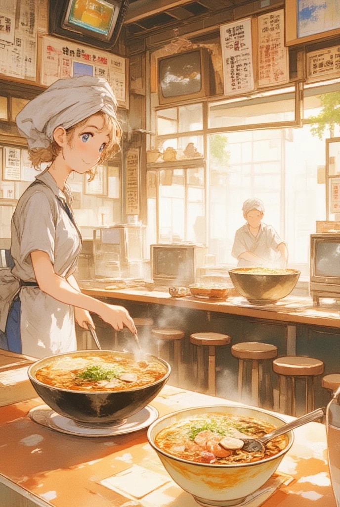 レトロなラーメン屋さん | の人気AIイラスト・グラビア