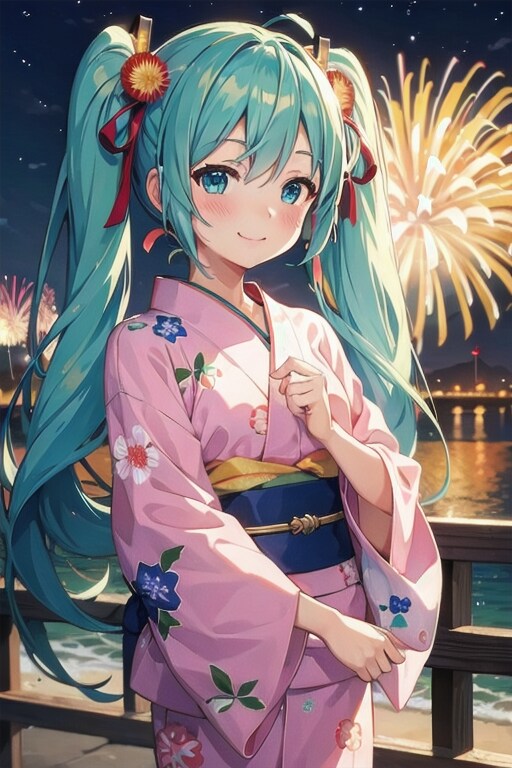 浴衣ミク