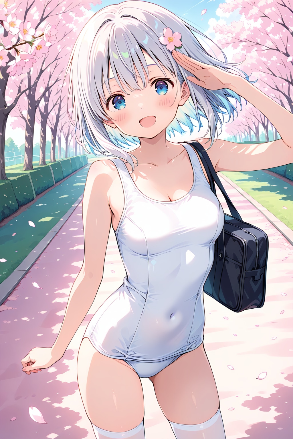 スク水登校日！ | の人気AIイラスト・グラビア