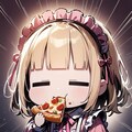 🍕お食事風景 オブ メイドちゃん🍕〜🌸桜の庭園お招き編🌸〜 4枚目