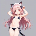 猫耳メイドビキニ「弥生さくら」 2枚目