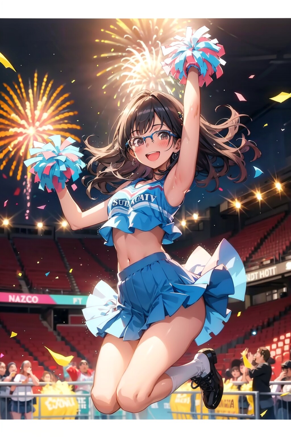 メガネ美少女チアガール