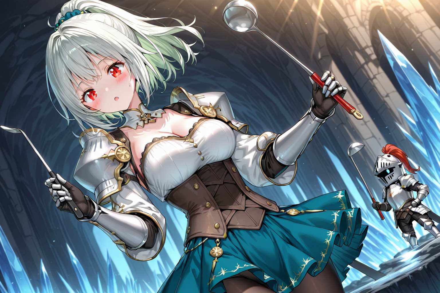 お玉で戦う雛菊ちゃん | の人気AIイラスト・グラビア