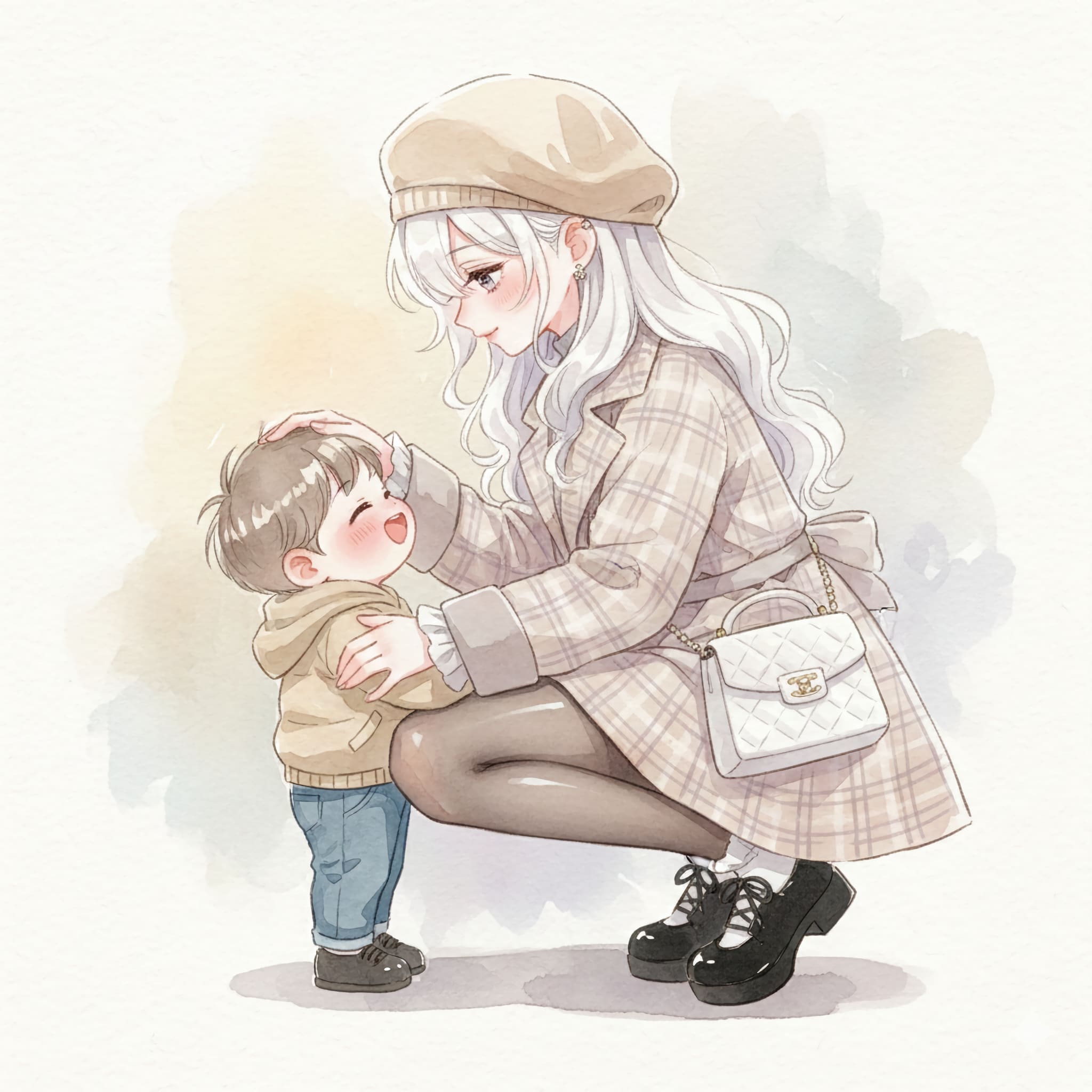 守りたい笑顔 | の人気AIイラスト・グラビア