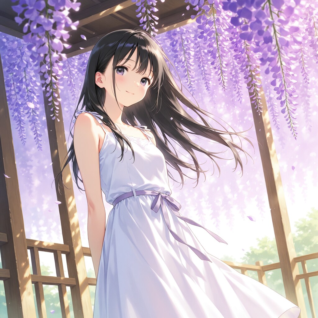 藤棚の少女