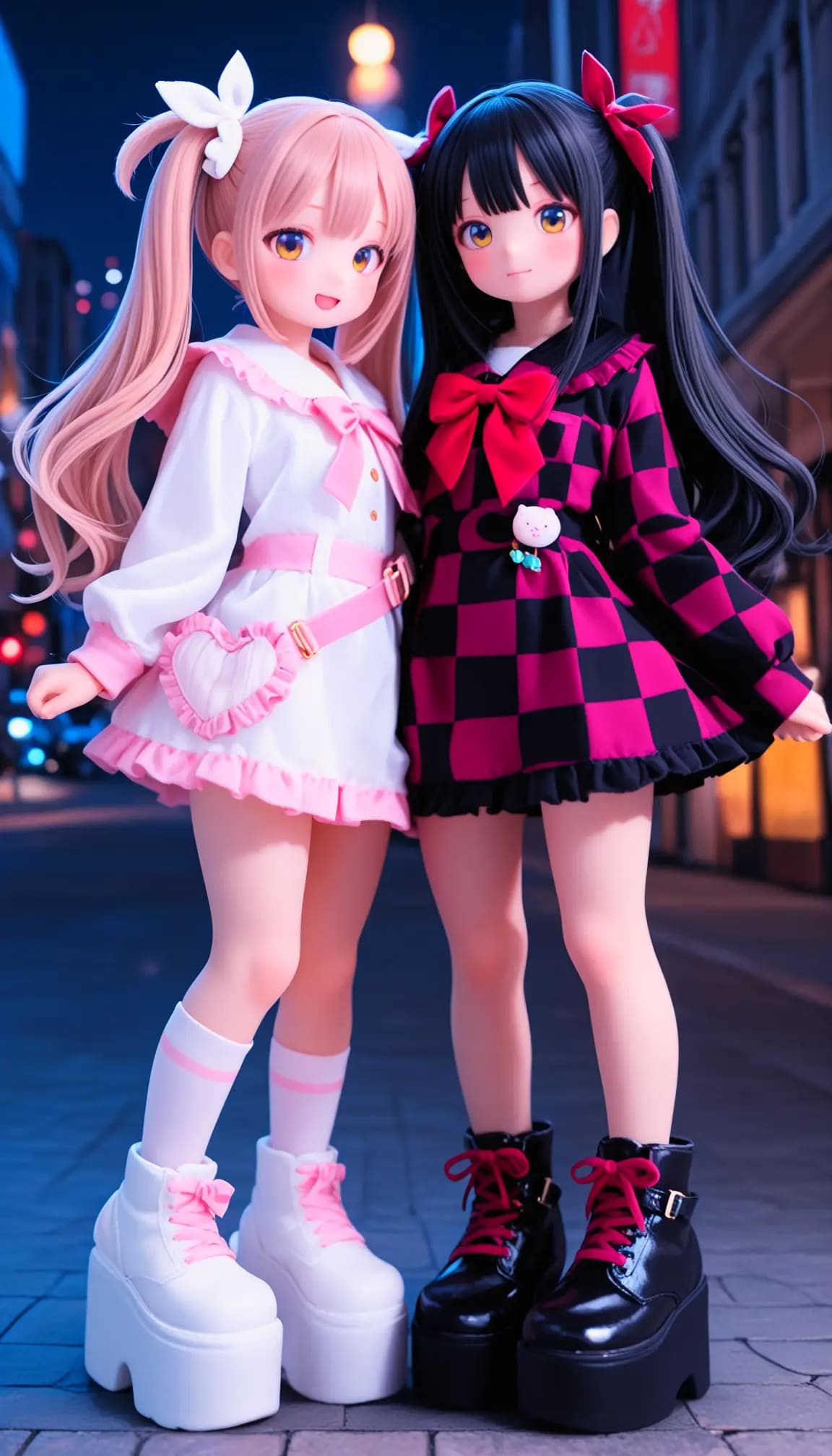 地雷系の双子 | の人気AIイラスト・グラビア