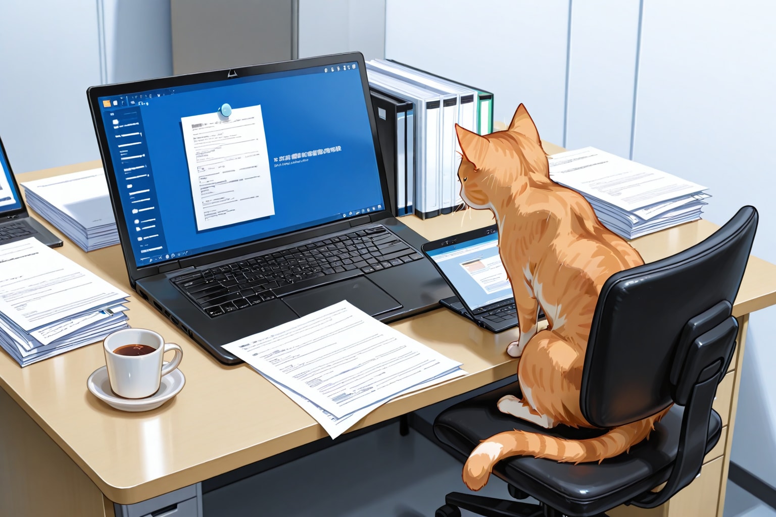 猫の日の１日委員長は猫！？ | の人気AIイラスト・グラビア