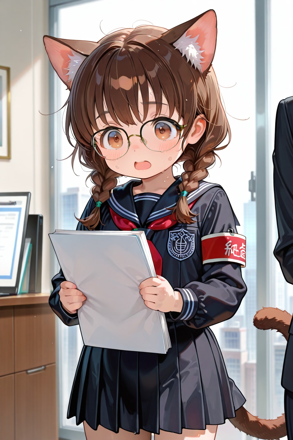 猫の日の１日委員長は猫！？