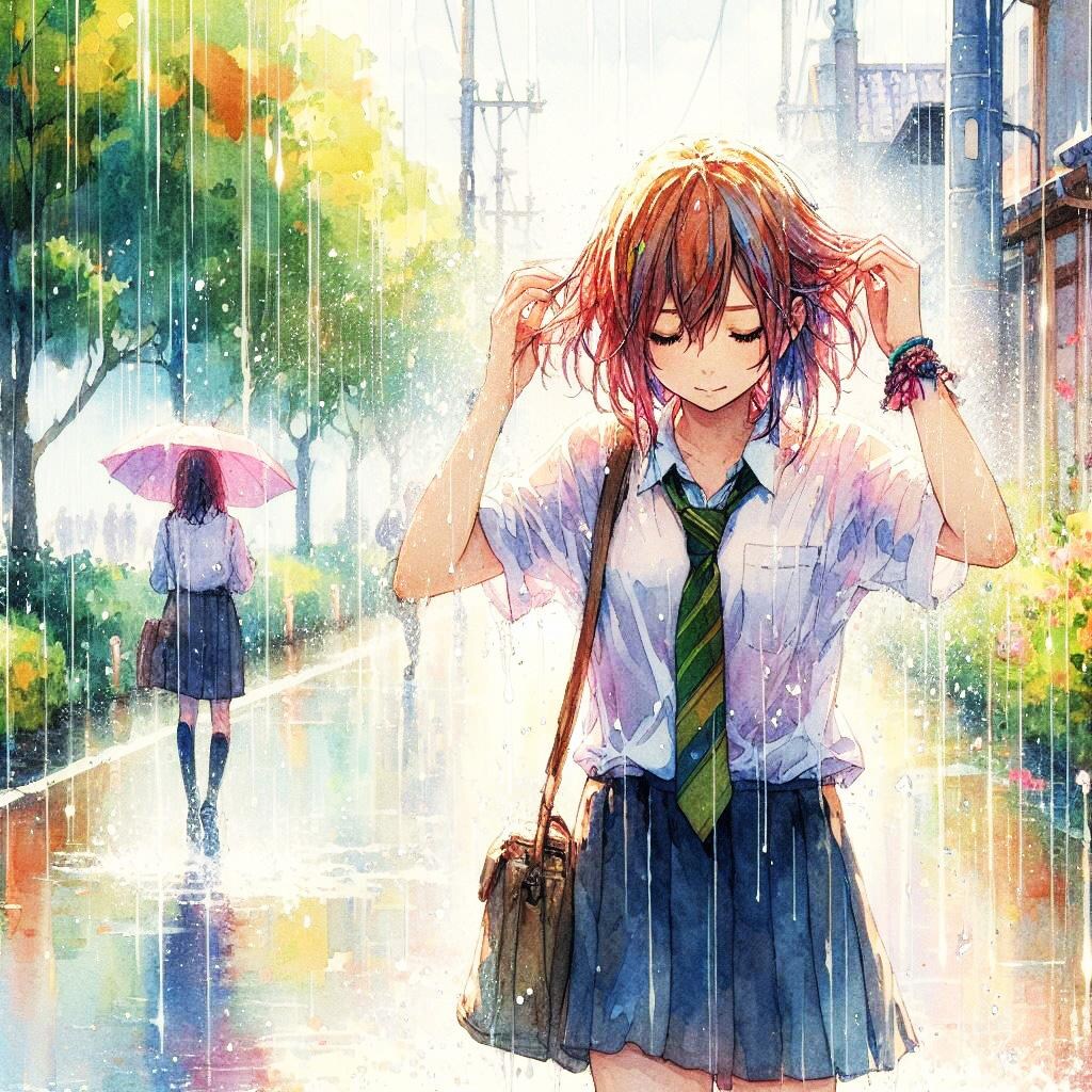 少女／雨
