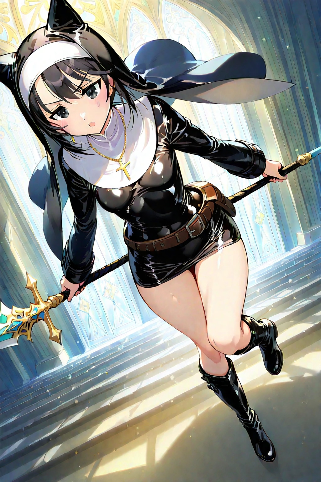 古代遺跡内部で、聖教会にいる高位聖女1-1-1-1-2-2-1