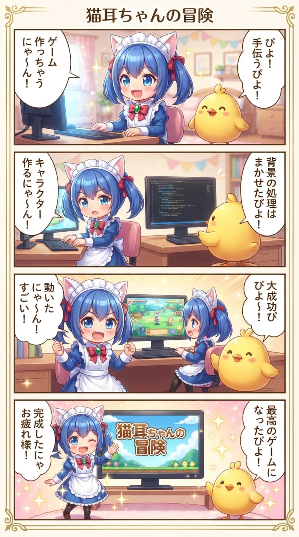 猫耳ちゃんの冒険　ゲームを作る