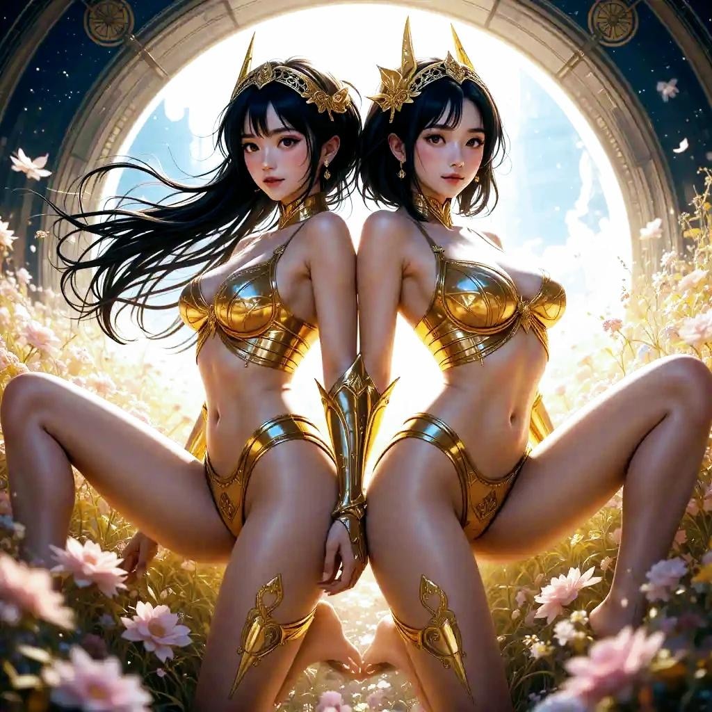 双子座の黄金聖□士みたいな・・・