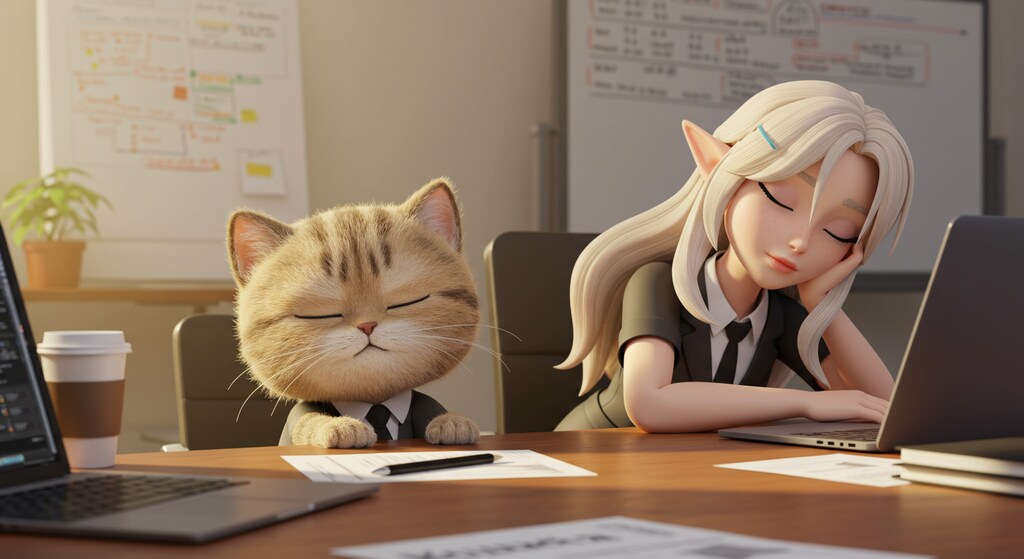 眠りの連鎖反応 〜会議室の静かな共犯者たち〜