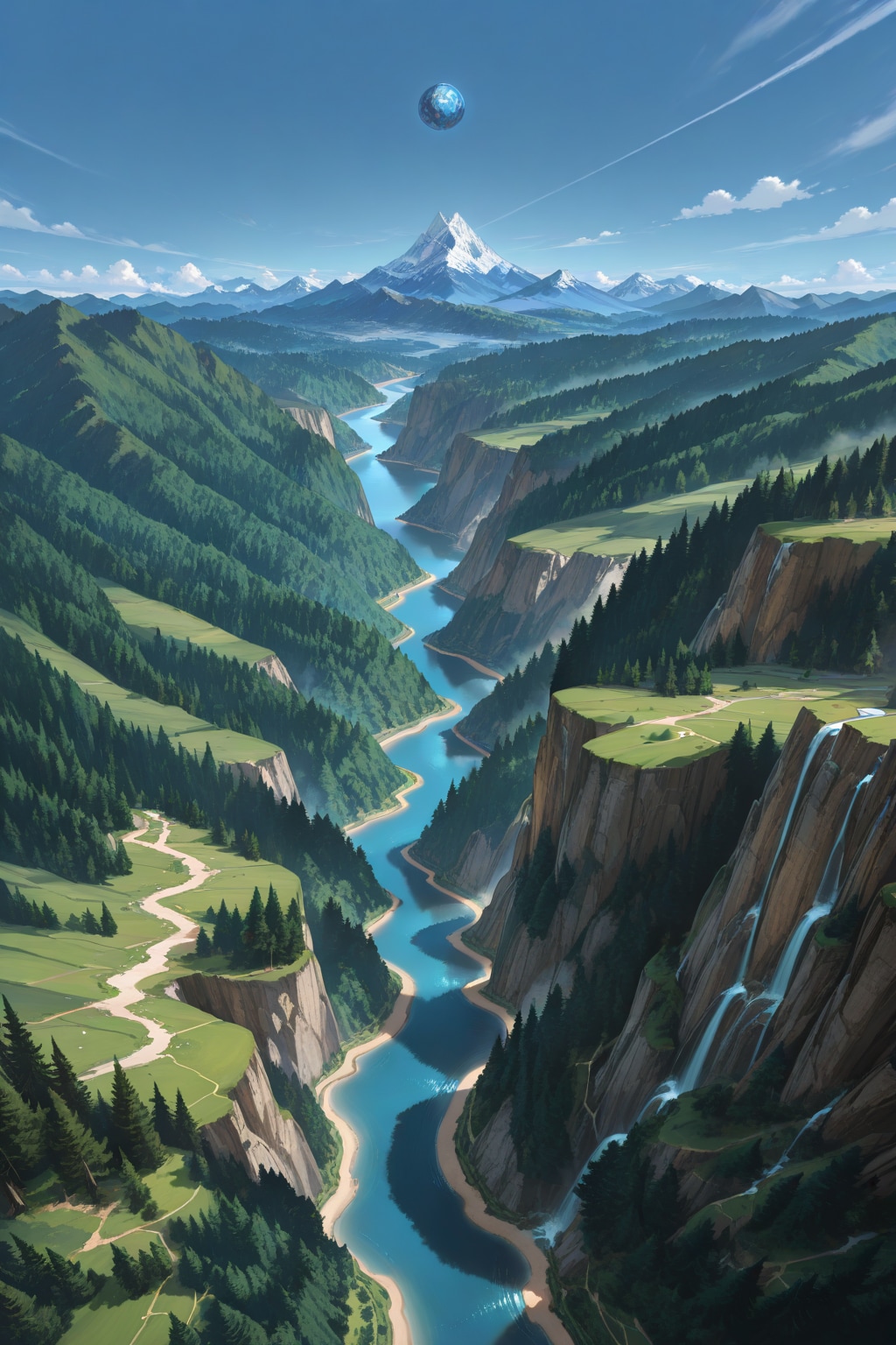 イズン大陸の渓谷