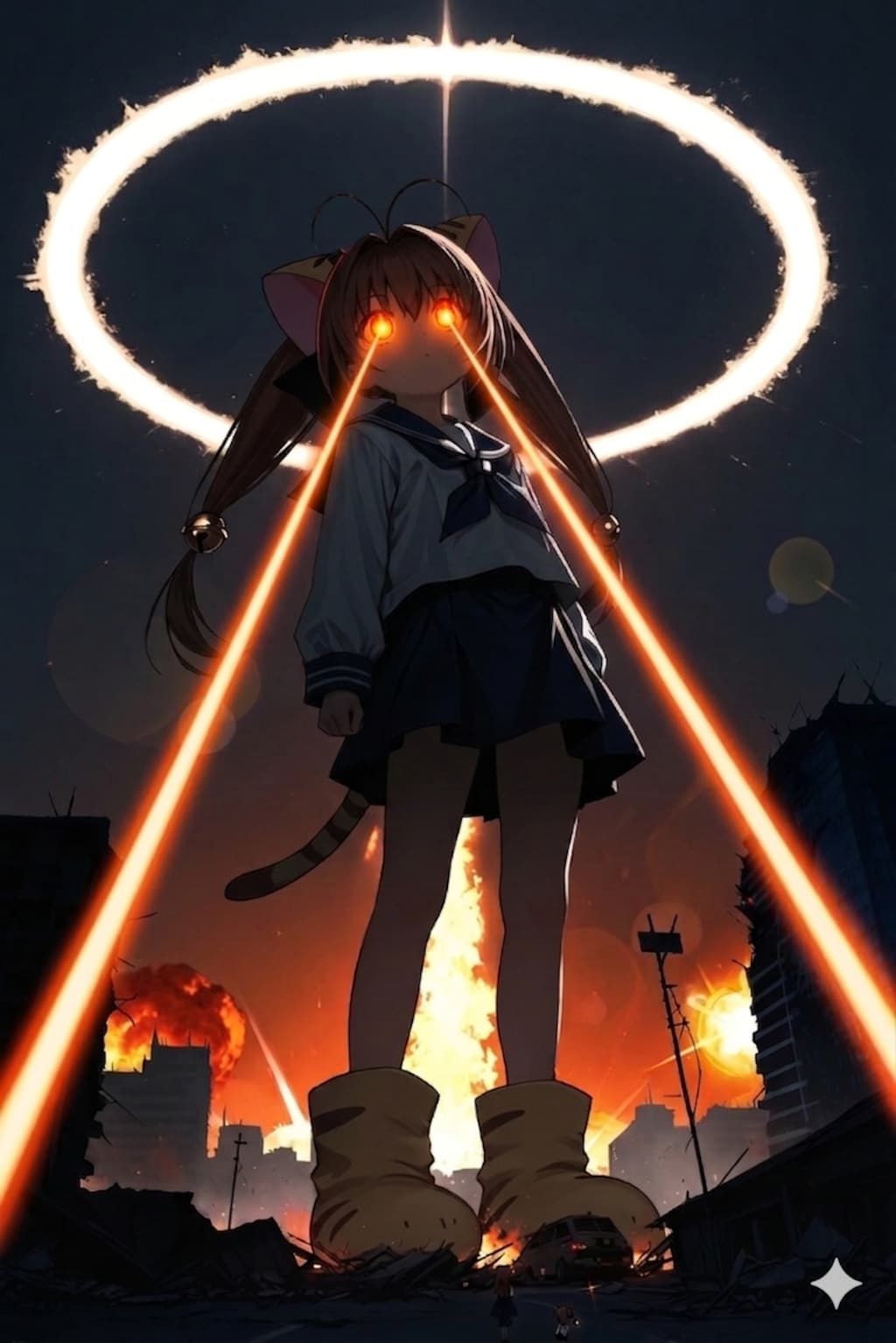 『超巨大絶望兵器 PUCHI-KO：目からビームで世界が終わる日にゅ』