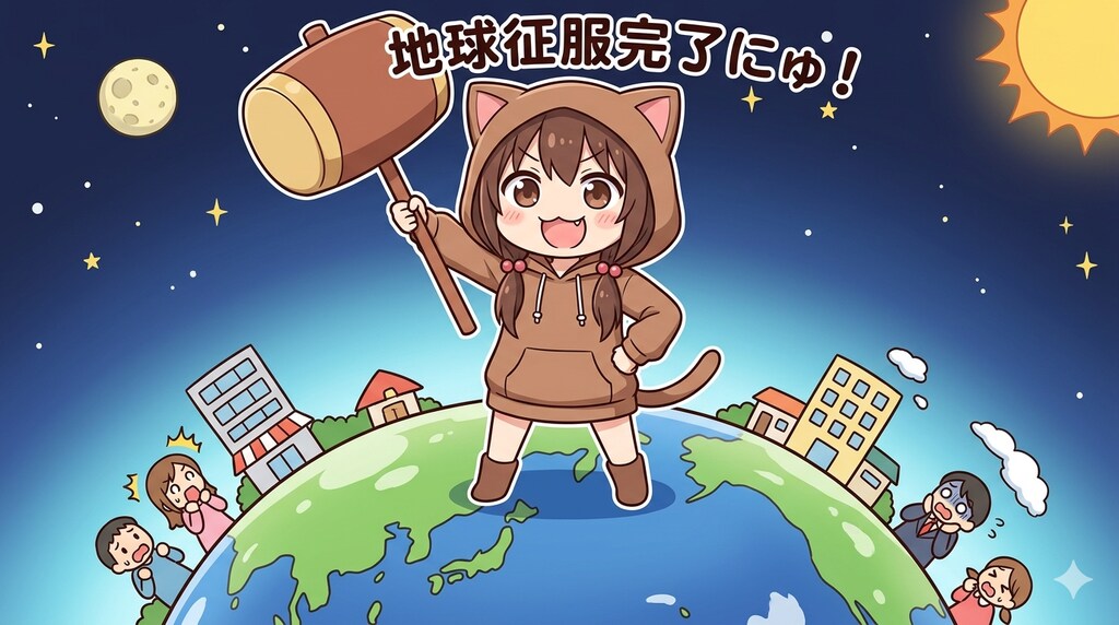 『超巨大絶望兵器 PUCHI-KO：目からビームで世界が終わる日にゅ』