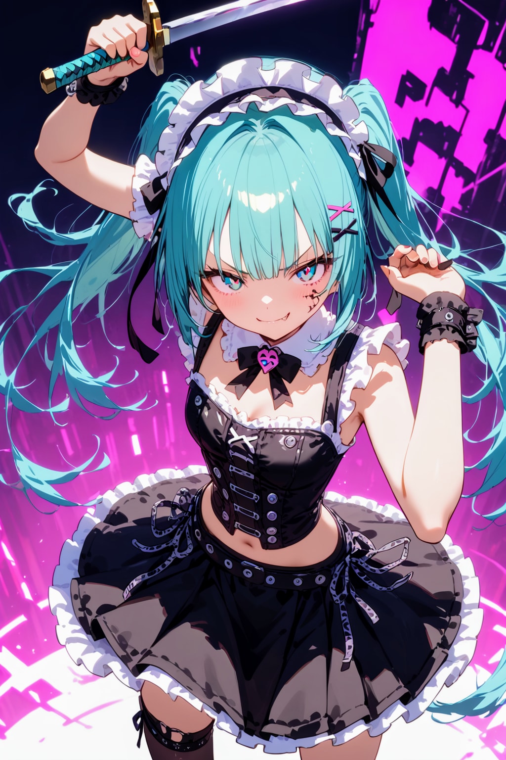 なぜか、刀持って襲いかかってくるんだが💦 | の人気AIイラスト・グラビア