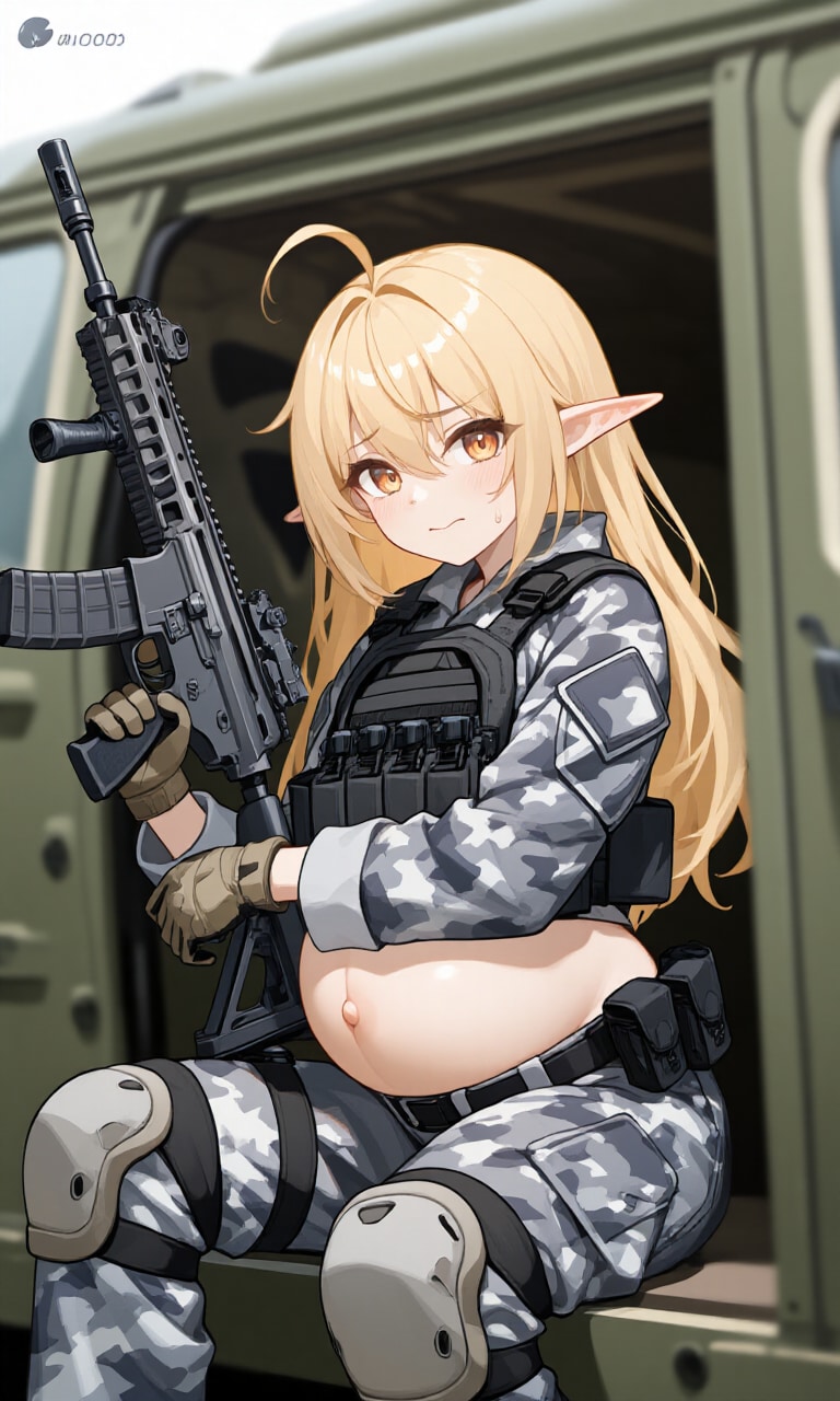 異世界ミリタリー妊婦シリーズその６６ | の人気AIイラスト・グラビア