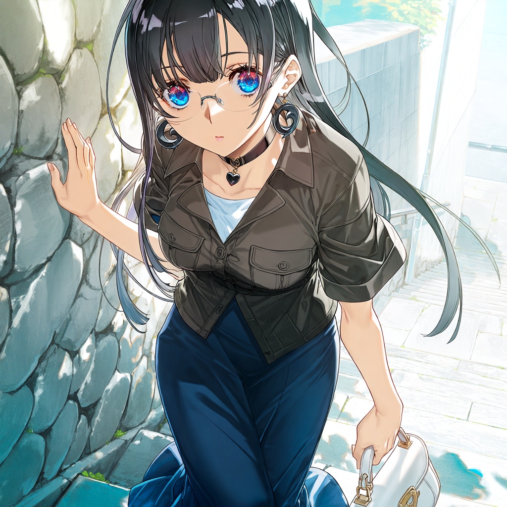 ネイビースカート
