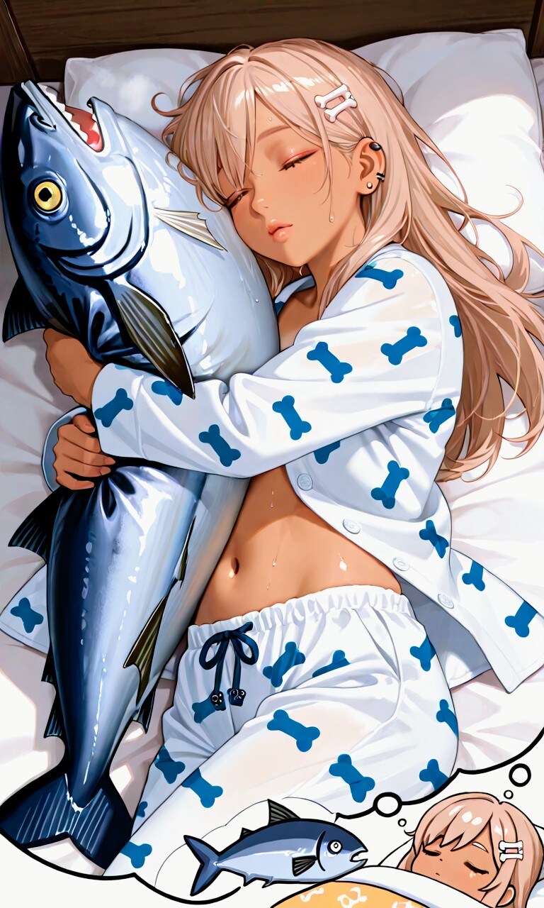 おにくちゃん🍖はマグロ頭男🐟️の夢を見るか01